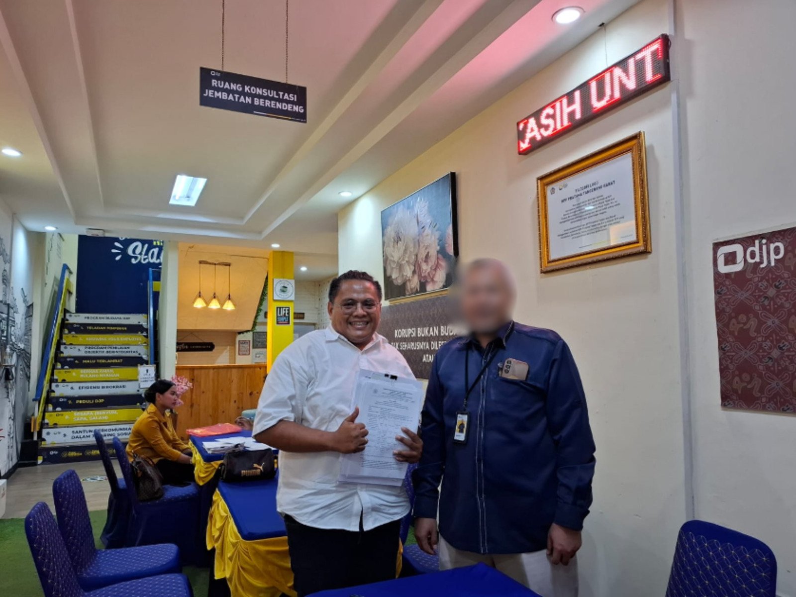 Dokumentasi pendampingan pajak di Kantor Pelayanan Pajak